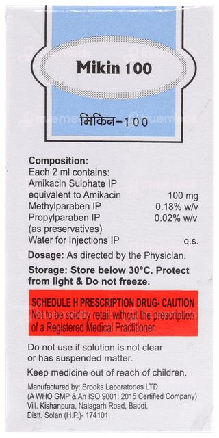 Mikin 100 Mg Injection 2 Ml